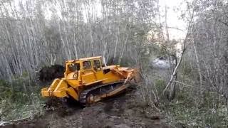 Bulldozer making logging roads [upl. by Nuaj]