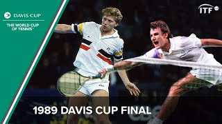 Boris Becker vs Mats Wilander  1989 Davis Cup Final [upl. by Bette-Ann]