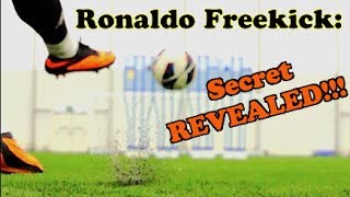 CRISTIANO RONALDO  Knuckle Ball Free Kick Tutorial  The F2 [upl. by Ozmo]