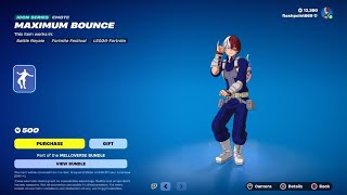 Fortnite Maximum Bounce Emote Showcase [upl. by Kentigerma]