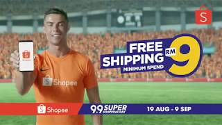 Shopee Malaysia 99 Super Shopping Day TVC ft Cristiano Ronaldo [upl. by Odrarebe]