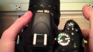 How to quickly turn flash off on the Nikon DSLR D5100 camera [upl. by Leighton923]