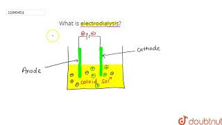 What is electrodialysis [upl. by Dulcea]