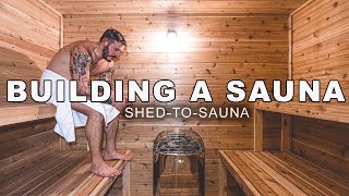 How to Build a Sauna inside a Shed [upl. by Man]