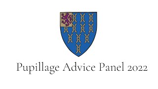 Pupillage Advice Panel 2022 [upl. by Karlik896]