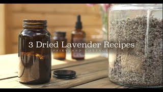 DIY Lavender Room Spray Facial Toner and Infused Oil [upl. by Laved]