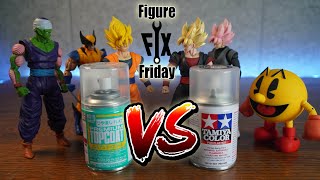 Figure Fix Friday Battle of the Flat Topcoats Mr Hobby Premium Topcoat vs Tamiya TS80 [upl. by Oisinoid]