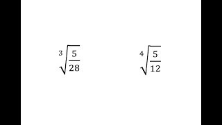 Rationalize the Denominator  Cube Root and 4th Root [upl. by Eskill]