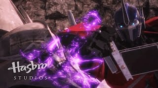 Transformers Prime  Optimus Prime Vs Megatron  Transformers Official [upl. by Suez960]