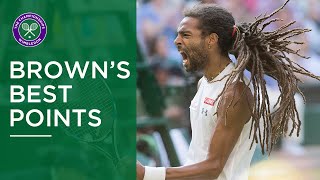 Dustin Browns Top 50 points vs Rafael Nadal at Wimbledon [upl. by Klein54]