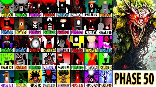 Incredibox Sprunki Mix All Phases Phase 10 VS Phase 20 VS Phase 30 VS Phase 40 VS Phase 50 [upl. by Steffane]