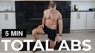 5 MIN ABS WORKOUT  TOTAL ABS WORKOUT [upl. by Moseley258]