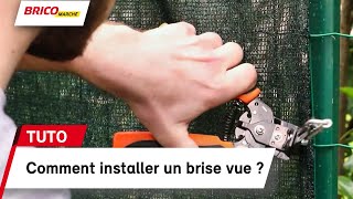 Comment installer un brise vue   Bricomarché [upl. by Enwahs]