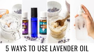 5 DIYS Using Lavender Essential Oil 💜 RECIPES  TIPS [upl. by Gnoht]