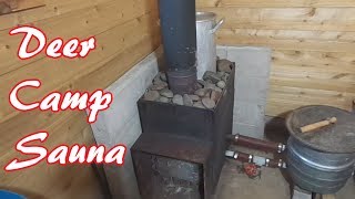 How Our Off Grid Wood Stove Sauna Works [upl. by Sidnal772]