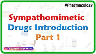 1Sympathomimetic drugs Introduction  ANS Pharmacology [upl. by Lada]