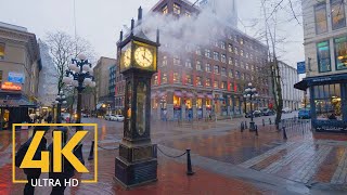 4K Virtual Walking Tour through Downtown Vancouver Canada  City Walks [upl. by Lapotin546]