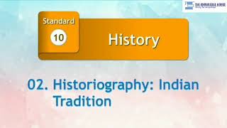 STD 10 history chapter no 2 Historiography indian tradition [upl. by Riehl52]