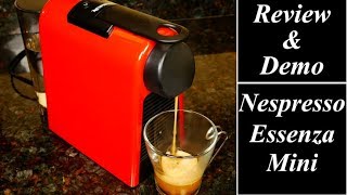 Nespresso by Delonghi Essenza Mini Review and Demo [upl. by Aihsemak]