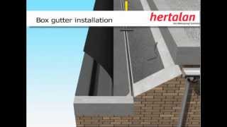 Hertalan EPDM Box gutter installation [upl. by Gabi]