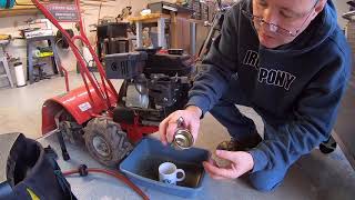 Troybilt Rototiller Carb Cleaning [upl. by Bouzoun13]