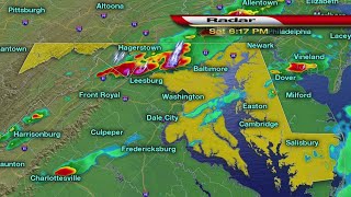 Doppler Radar Tracking Storms Through Maryland [upl. by Werby]