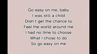 Adele  Easy On Me Lyrics [upl. by Necila]