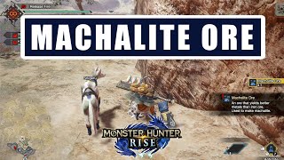 Monster Hunter Rise Machalite Ore farming  MHR Machalite Ore location [upl. by Porcia314]