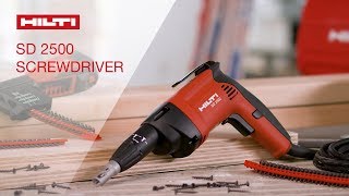 OVERVIEW of Hiltis SD 2500 drywall screwdriver [upl. by Ran]