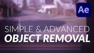 How To Simple amp Advanced Object Removal Tutorial for Video in After Effects and Mocha [upl. by Nonnahs26]