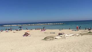 Bari  Puglia  Beach Pane e Pomodoro Beach [upl. by Adnulahs]