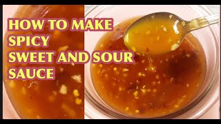 HOW TO MAKE HOMEMADE SPICY SWEET AND SOUR SAUCE SIMPLE AND EASY RECIPE BY HANNA COOKING [upl. by Salokkin286]