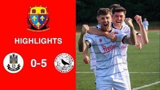 Caerleon 05 Cwmbrân Town  Gwent FA Senior cup  Quarter final highlights [upl. by Seel]