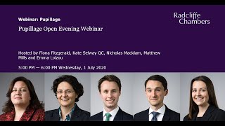 Pupillage Open Evening Webinar [upl. by Vin]