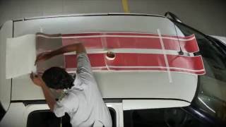 How to apply Racing Stripes on Cars  3M 1080 Wrap Series Film [upl. by Cointon]