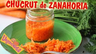 CÓMO HACER CHUCRUT DE ZANAHORIA  Recetas Veganas Express  Veganamente [upl. by Eenad559]