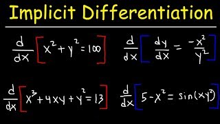 Implicit Differentiation [upl. by Robenia]