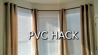 How to make PVC curtain rods [upl. by Elumas531]