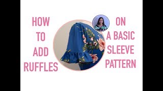 How to add ruffles on a basic Sleeve Easy Sewing Projects by SEW ALDO [upl. by Winnick]