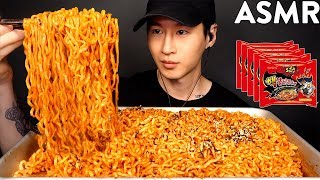 NUCLEAR FIRE NOODLES CHALLENGE 2X SPICY  THANK YOU FOR 1 MILLION SUBSCRIBERS  Zach Choi ASMR [upl. by Aurthur]